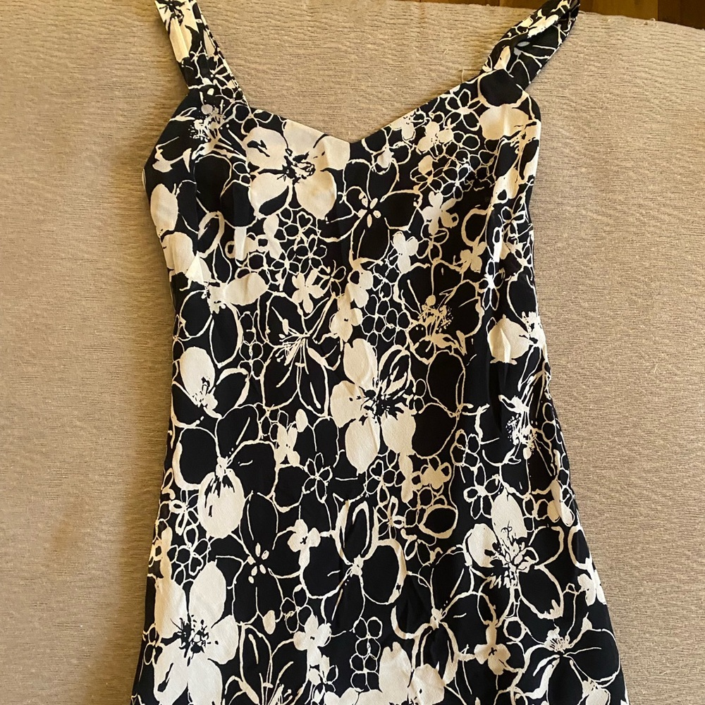 Anne Taylor black and white floral sundress